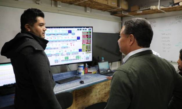 Julio Menchaca supervisa trabajo de la Caasim