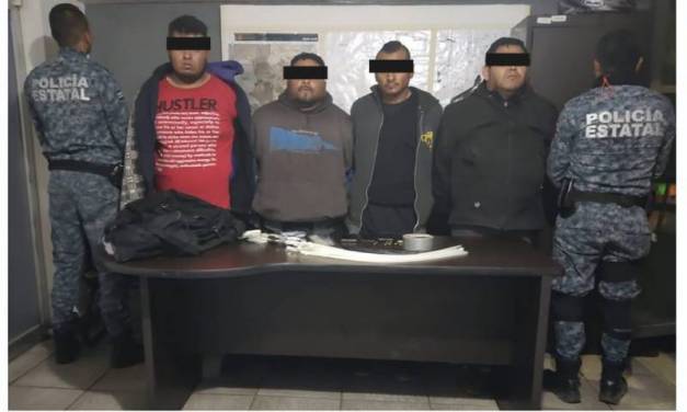 Detiene la SSPH a 4 responsables por robo en gasolinería