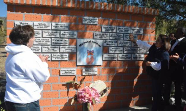 Develan memorial “Pedacito de Cielo” en Parque Ecológico Cubitos