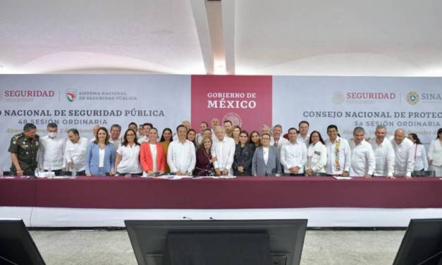 Participa Menchaca en el Consejo Nacional de Seguridad Pública presidido por AMLO