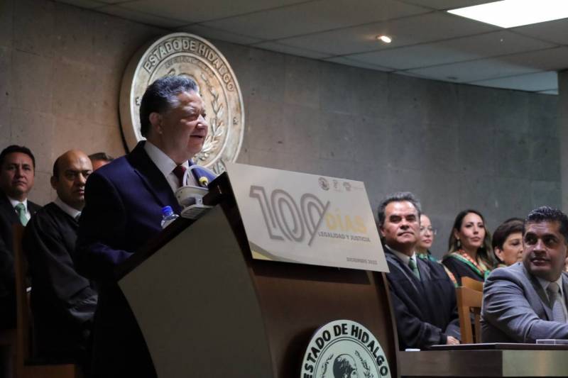Julio Menchaca reconoce impartición de justicia en Hidalgo