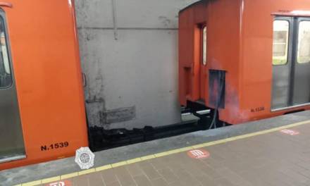 Se desprenden vagones del Metro en Estación Polanco