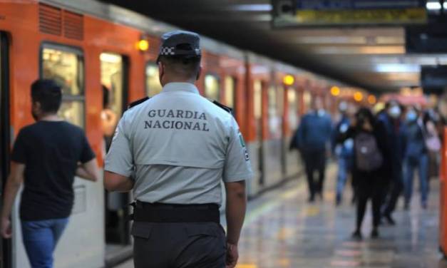 Guardia Nacional vigilará el Metro de la Ciudad de México