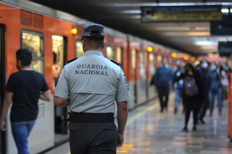 Guardia Nacional vigilará el Metro de la Ciudad de México