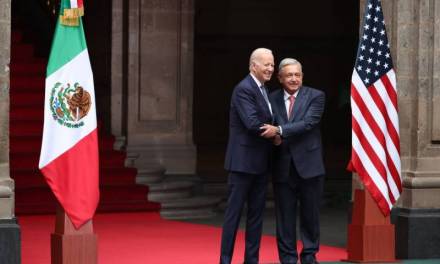AMLO recibe a Joe Biden en Palacio Nacional