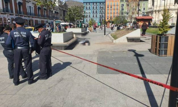 Adulto mayor pierde la vida en centro de Pachuca
