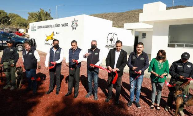 Entrega Sergio Baños obras de remodelación en la Secretaría de Seguridad de Pachuca
