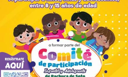 Convocan al Comité de Participación Infantil y Adolescente de Pachuca