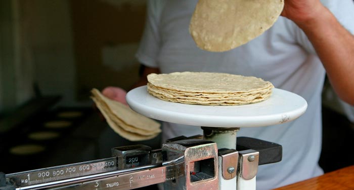 Precio de la tortilla incrementaría hasta $1.25 pesos