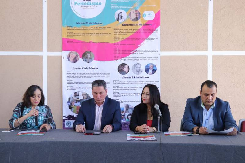 Presentan actividades de la 6ª Semana del Periodismo en Hidalgo