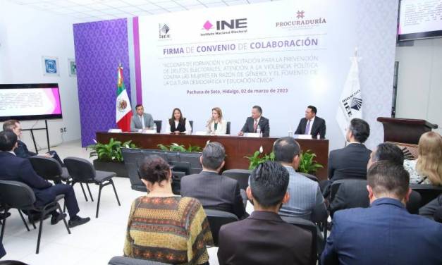 IEEH y PGJEH firman convenio contra delitos electorales