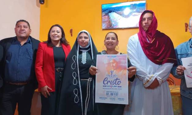 Alistan actividades para el tradicional Viacrucis en Acatlán