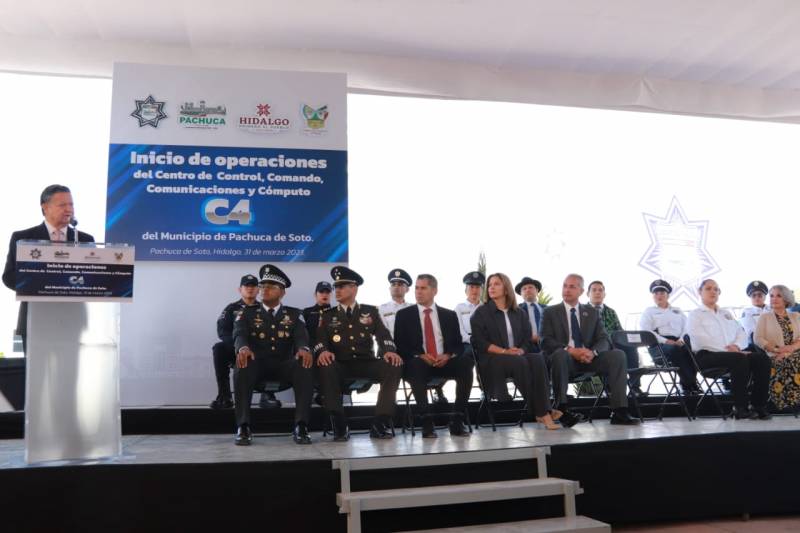 Menchaca destaca aplicación de recursos para la seguridad en Pachuca
