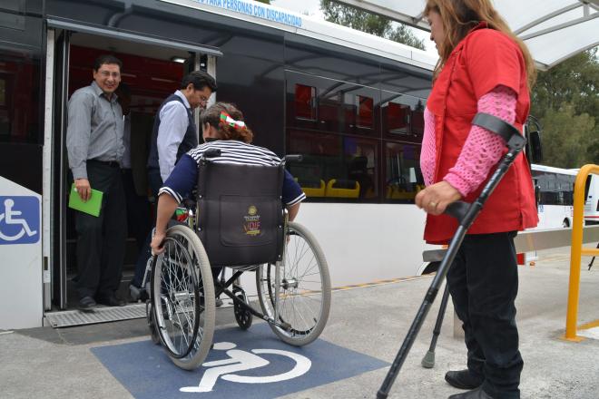 Personas con discapacidad quedarían exentos de pagar pasaje en transporte público