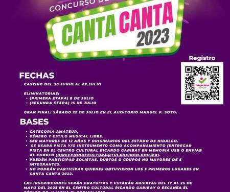Ayuntamiento de Tulancingo invita a participar en concurso de canto