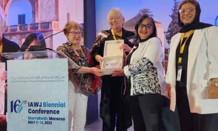 Norma Piña recibe en Marruecos Premio de Derechos Humanos