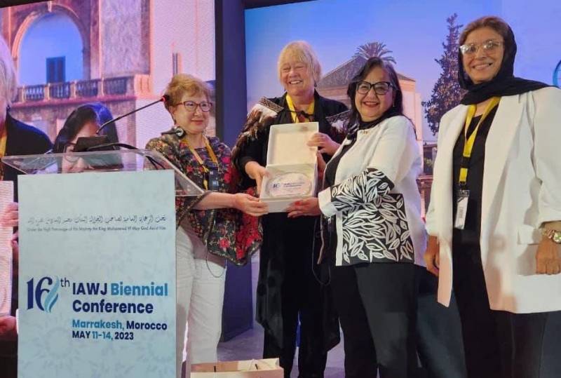 Norma Piña recibe en Marruecos Premio de Derechos Humanos