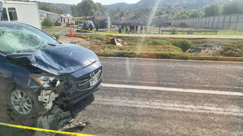 Muere mujer en accidente sobre la Pachuca-Ciudad Sahagún