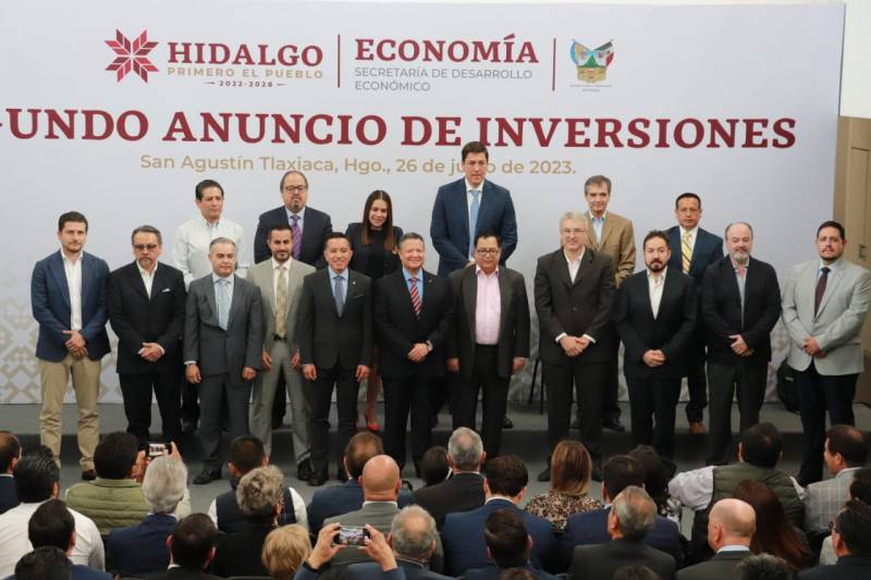 Menchaca concreta 20 mil 120 MDP de inversión privada para Hidalgo