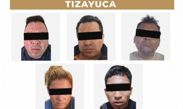 Operativos simultáneos en Tizayuca dejan 5 detenidos