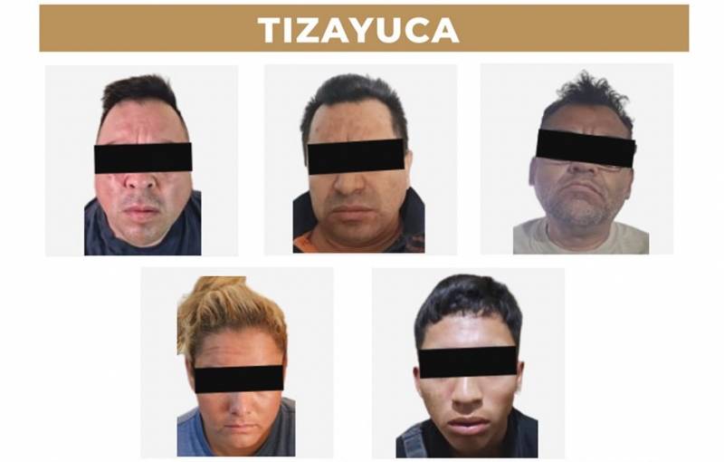 Operativos simultáneos en Tizayuca dejan 5 detenidos