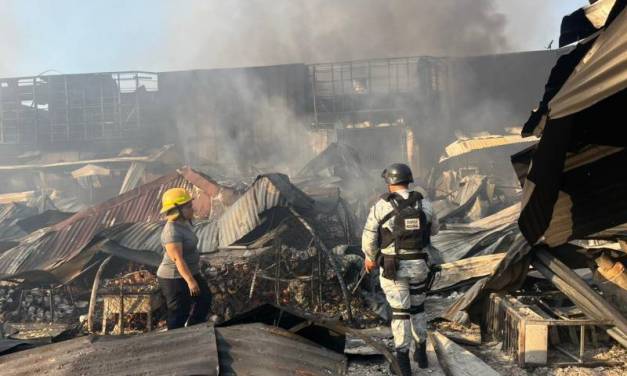 Incendio en mercado de Acapulco consume más de 570 locales