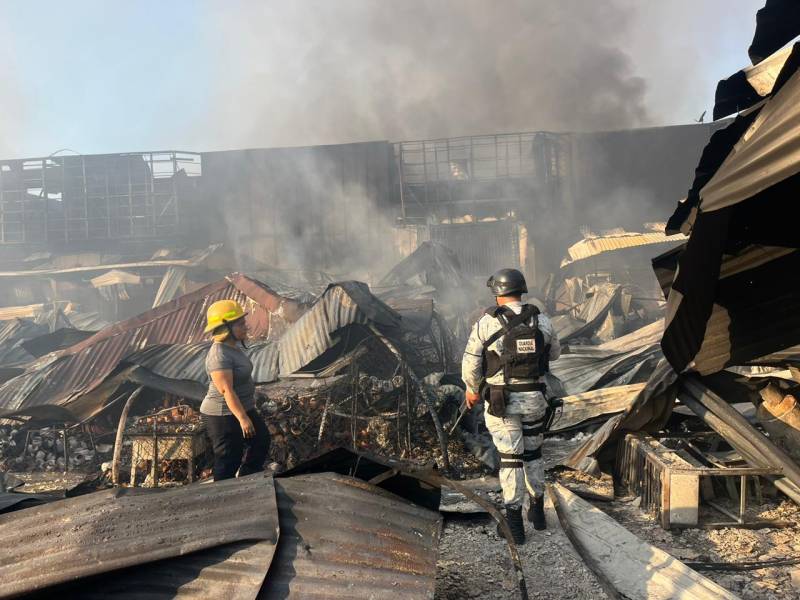 Incendio en mercado de Acapulco consume más de 570 locales
