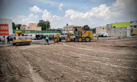 Rehabilitan estacionamientos de Central Abastos de Pachuca