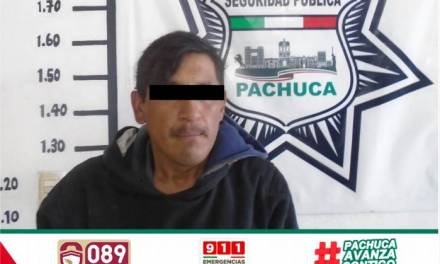 Detienen a hombre por robo de autopartes en Pachuca