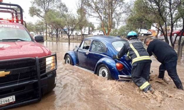 Afectaciones por lluvias en la zona sur de Pachuca