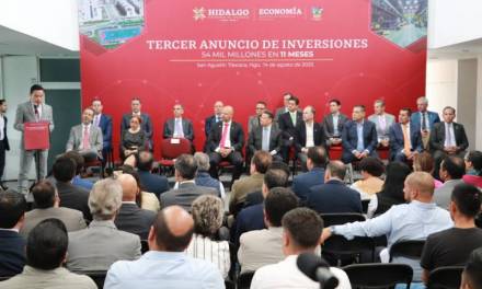 Supera Hidalgo los 54 mil mdp en inversión, en 11 meses de gobierno