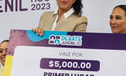 Jessica Pacheco, ganadora del Debate Hidalgo Juvenil 2023