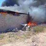 Reportan incendio en una bodega con productos reciclados en Tulancingo
