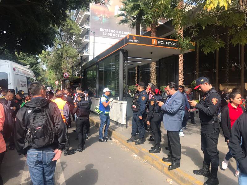 Accidente en Metro Polanco deja 7 personas heridas