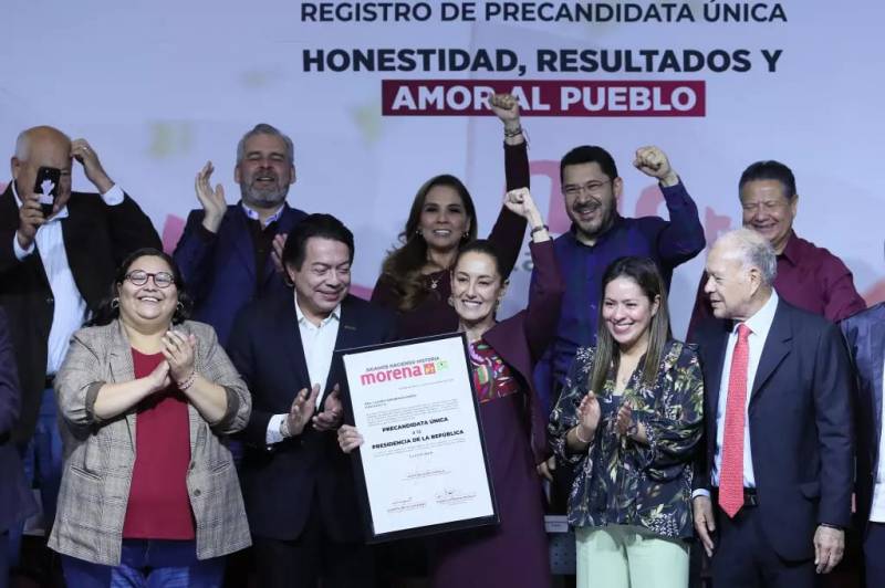 Claudia Sheinbaum se registra como precandidata a la presidencia de México