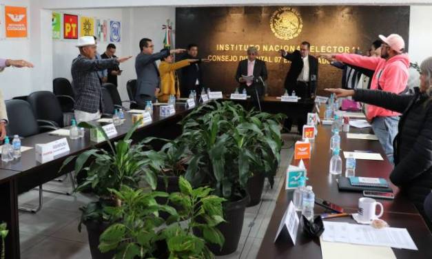 Instalan los siete Consejos Distritales del INE en Hidalgo