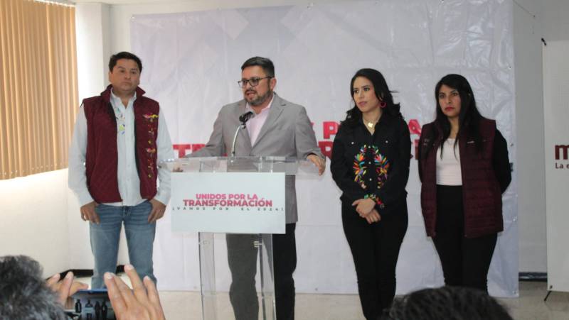 Presentan a los aspirantes a precandidatos a la Senaduría de Hidalgo por Morena