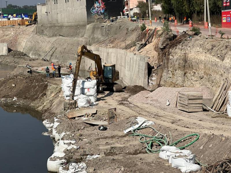Derrumbe en obras del río Tula deja un muerto y 3 lesionados