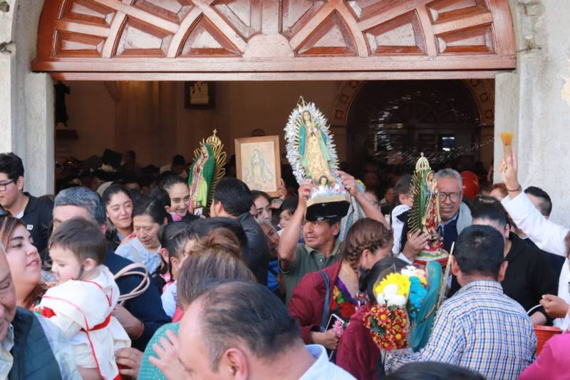 Fervor guadalupano en La Villita de Pachuca