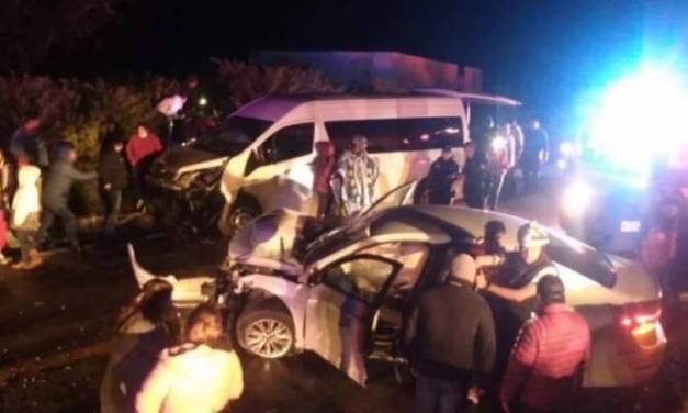 Aparatoso accidente en la carretera Tasquillo-Zimapán