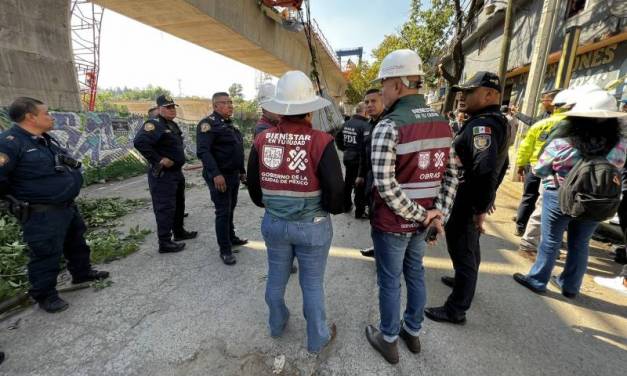 Falla de grúa provoca accidente en Tren Interurbano México-Toluca