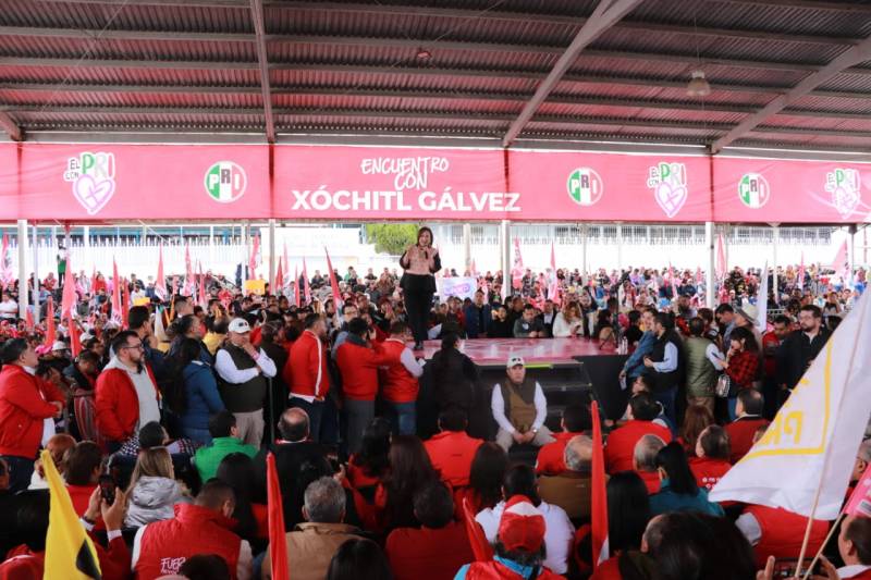 En gira por Hidalgo, Xóchitl Gálvez visita Pachuca e Ixmiquilpan