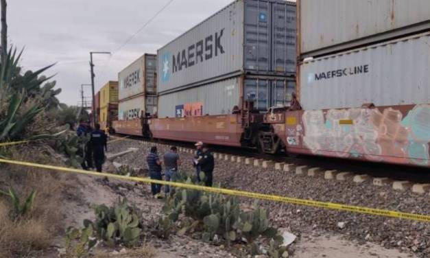 Muere hombre arrollado por tren en Tula