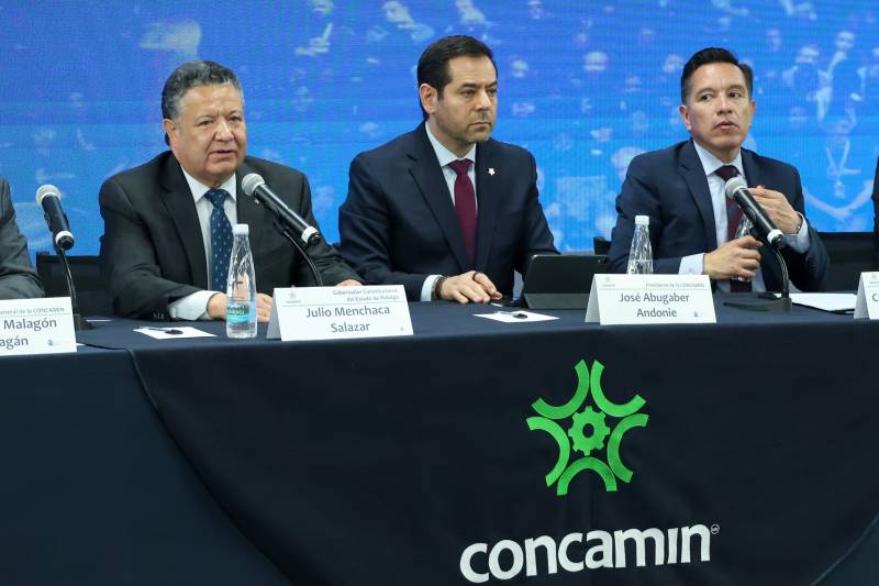 Gobernador de Hidalgo se reúne con integrantes de Concamin