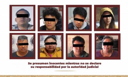 Aseguran a 8 presuntos narcomenudistas en Tizayuca y Francisco I. Madero