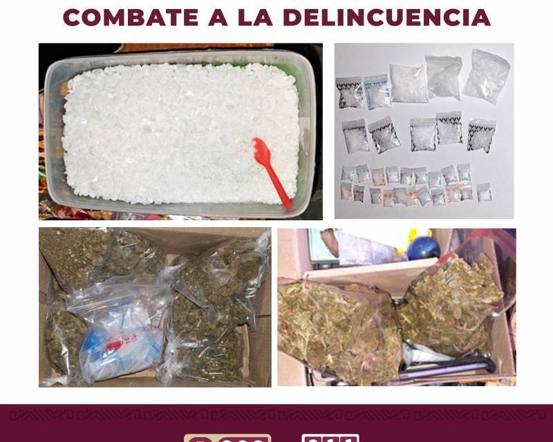 Agentes estatales dan golpe al narcomenudeo en Mixquiahuala y Tulancingo
