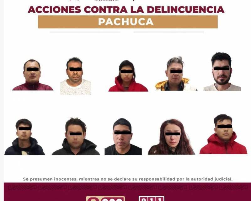 Desarticulan a grupo delictivo dedicado al robo de tiendas en Pachuca
