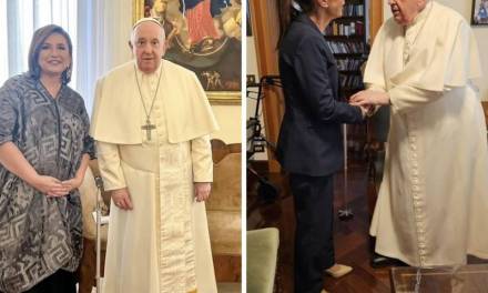 Candidatas presidenciales visitan al Papa