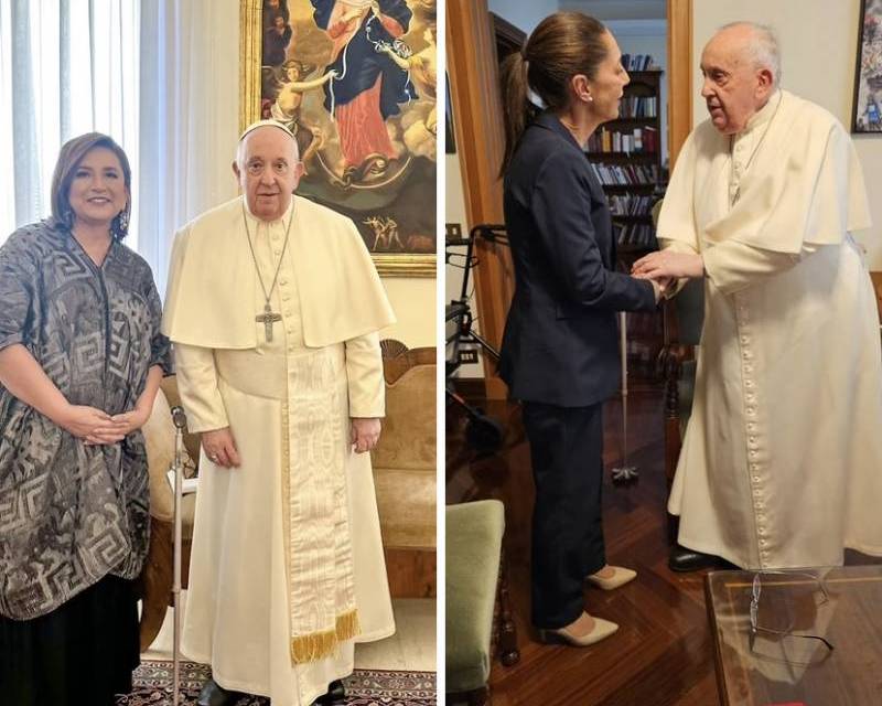 Candidatas presidenciales visitan al Papa