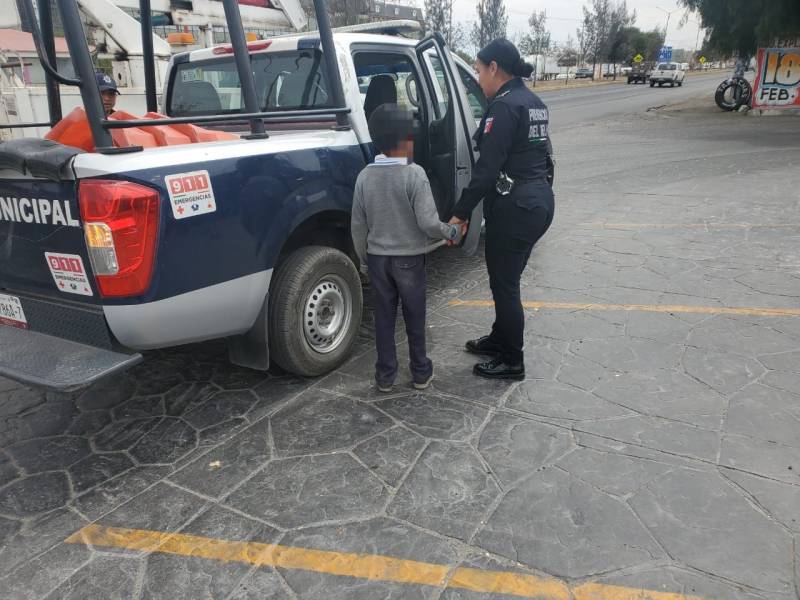 Policía de Pachuca localiza a menor de edad extraviado